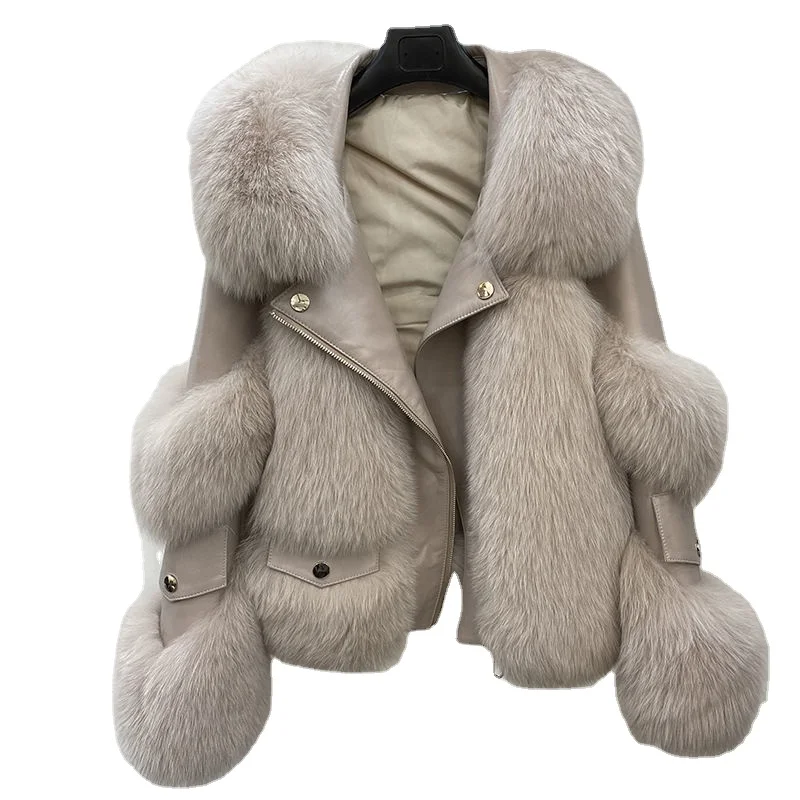 Women Winter Warm Faux fox Fur Coat Thick Women Middle -Long Overcoat Turn Down Collar Women Warm Female Casaco Feminino