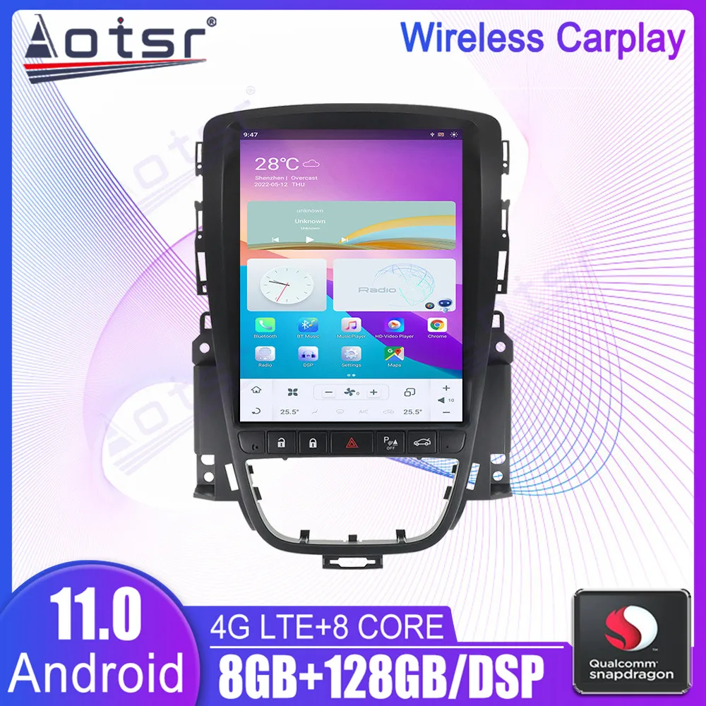 

Tesla Style Android 11 Car DSP Multimedia Player GPS Navigation For Buick Hideo 2009-2014 Radio Car Audio Auto Stereo Head Unit