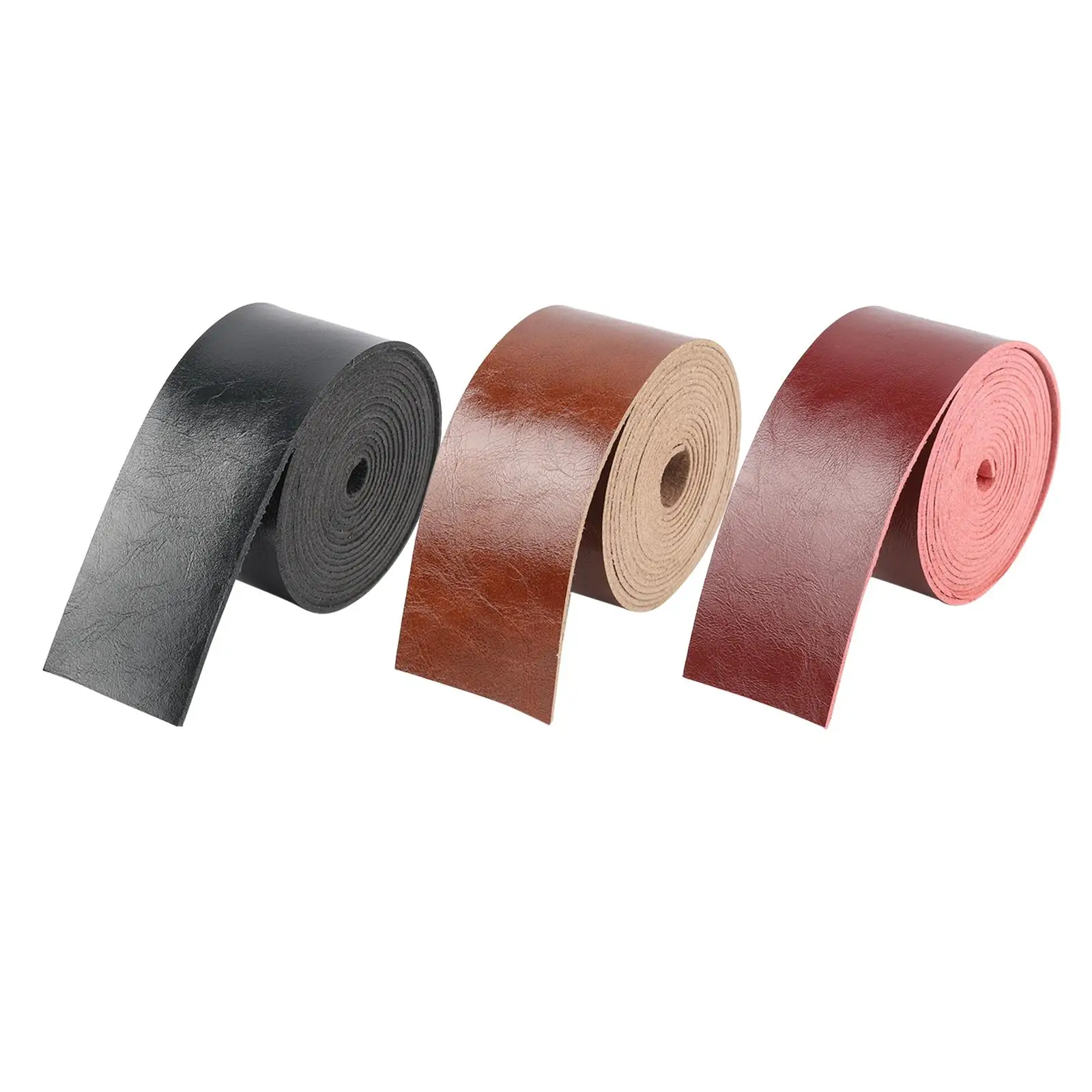 

2 Meters Leather Strips & Straps Belt Purse Strap Supplies Embellishments DIY for Craft Garment Workshop Clothing Jewelry Making