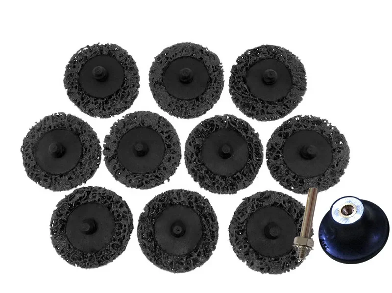 

11 шт./набор, абразивные диски для удаления ржавчины, 2 дюйма, 50 мм