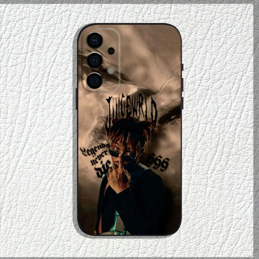 Hip Hop J-Juice-W-Wrld Phone Case For Samsung Galaxy A13 A21s A22 A31 A32 A52 A53 A71 A80 A91 Soft Black Shell