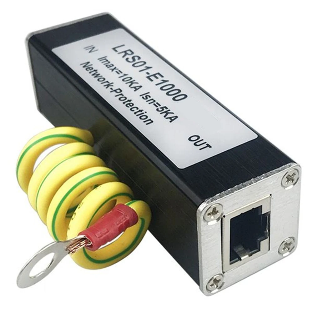 POE 1000M Сетевой протектор Монитор Камера Защита от перенапряжения RJ45 Гигабитный