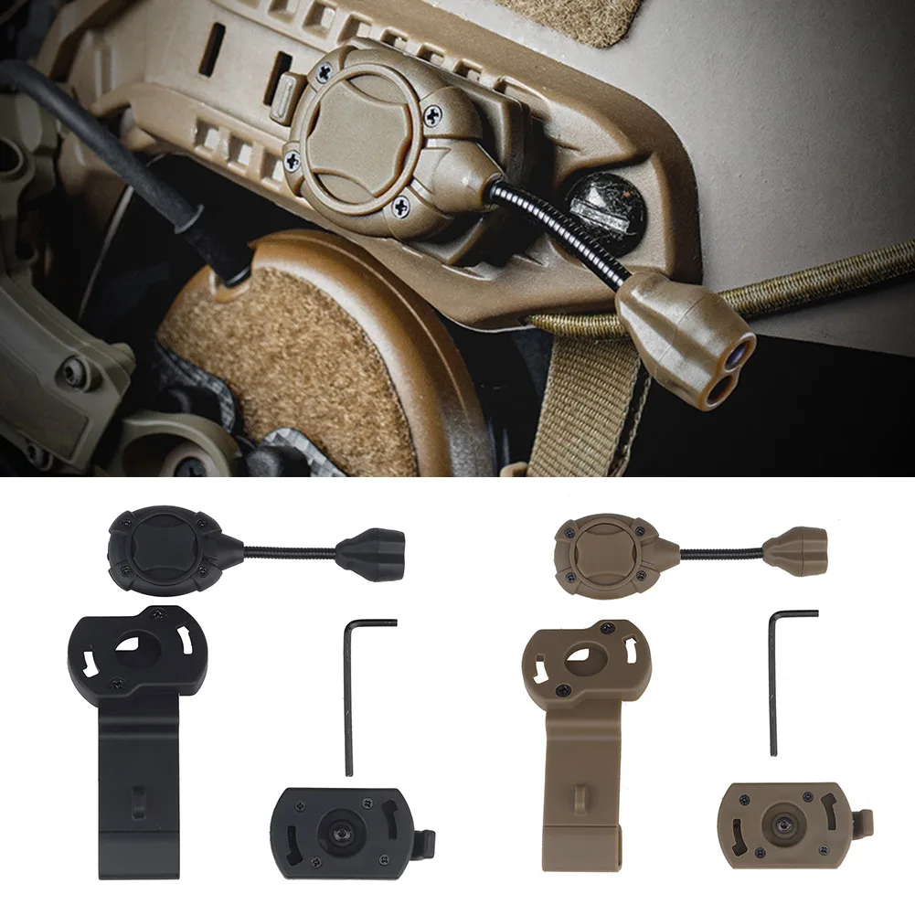 

WOSPORT Helmet Flashlight Durable Nylon Helmet Torch Light Energy-saving Hunting Camping Airsoft Equipment for SWITCH MPLS