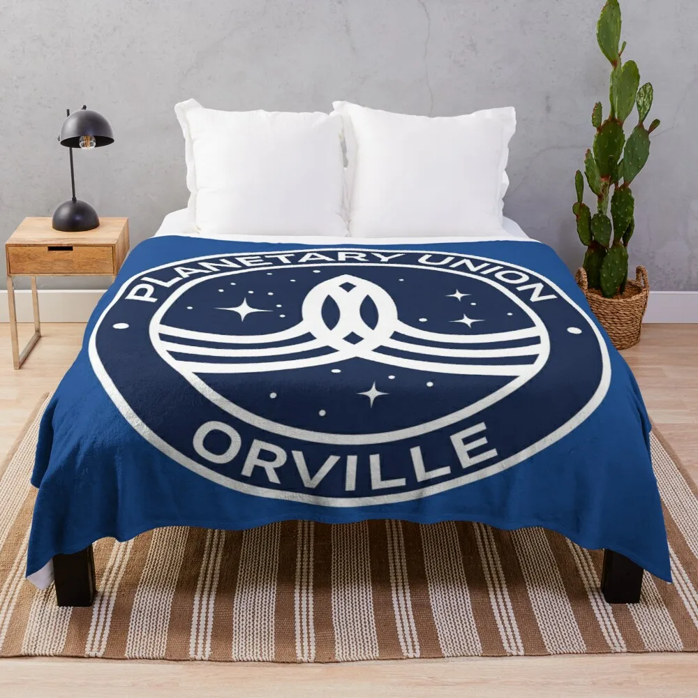 

The Orville -Planetary Union Logo Throw Blanket Nap blanket large fluffy plaid Knitted blanket