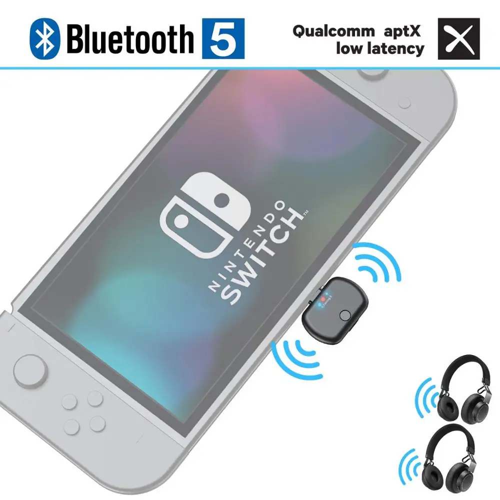 

Bluetooth 5.0 USB Type C Dual Link Aptx Low Latency Wireless music Transmitter Audio Adapter for PS4 Nintendo Switch Macbook