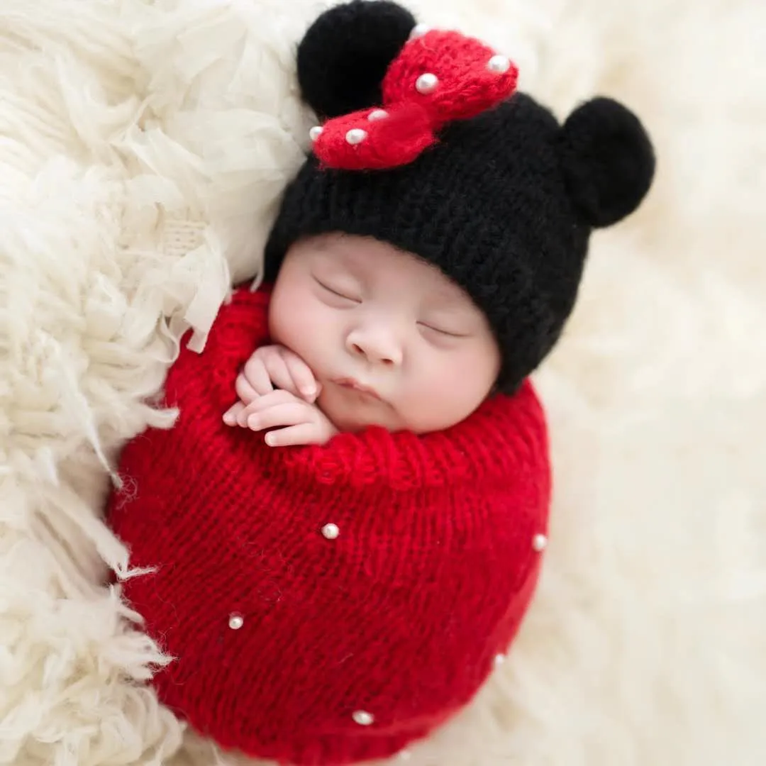 

Newborn Photography Clothing Baby Photo Styling Wool Crochet Seeping Bag lww10020