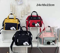 disney new printed backpack multifunctional mickey mouse student school bag couple runaway bag mommy bag