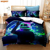 miqiney 3d american dj marshmello pattern duvet cover bedding set single double twin full queen king size for bedroom decor