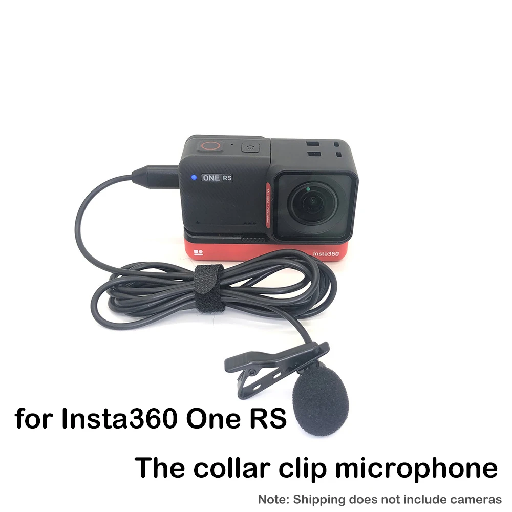 

Lavalier Microphone for Insta360 One RS 360° Video Camera Accessories Kits Hi-Fi Microphone Type-C Interface