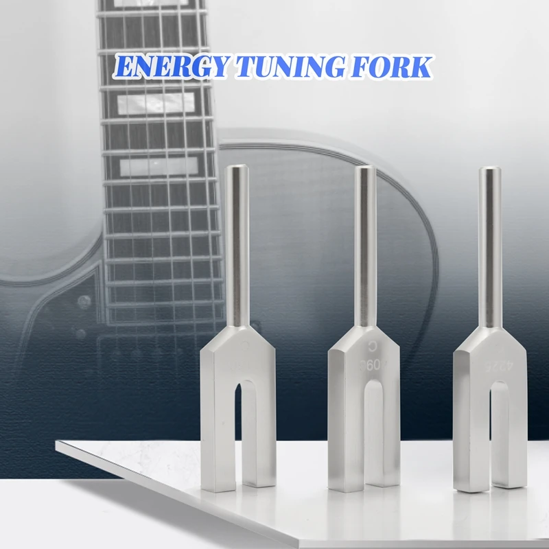 4Pcs/Set Aluminum Alloy Angel Crystal Tuning Fork 4096Hz/4160Hz/4225Hz Energy