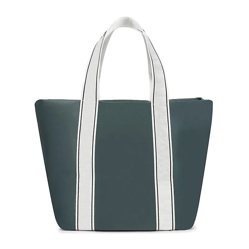 

Green bag white belt new high quality bag large capacity shopping bag ladies handbag free shipping