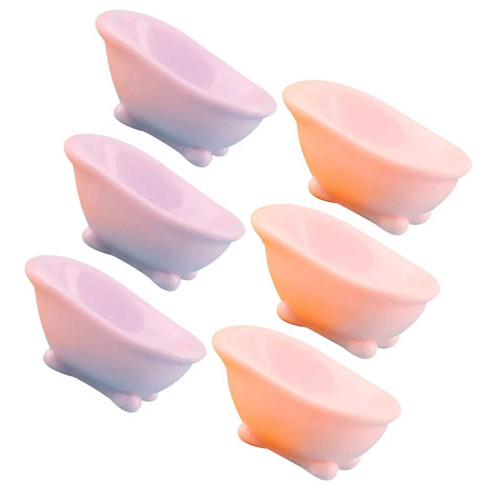 6 шт. ванна микро пейзаж миниатюрная модель для ванной комнаты украшения мебель