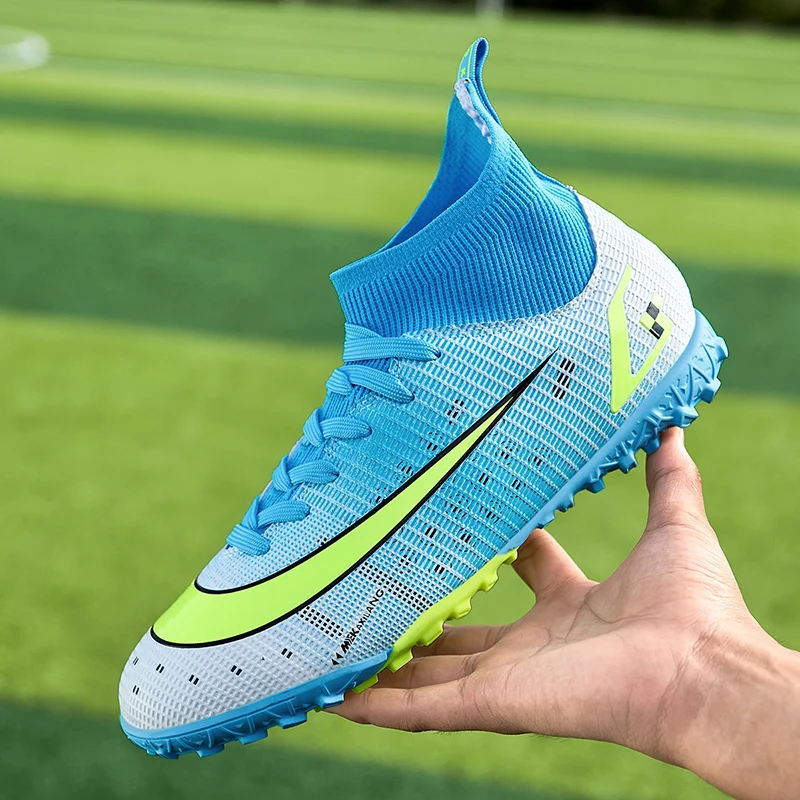 Soccer Sneakers Assassin TF/FG Football Boots High Top Men Women Sport Shoes Professional Futsal Shoes Top Quality Kids Sneakers