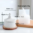 Силиконовая форма для коробки для хранения, форма для бетонной коробки из смолы, Женский органайзер для украшений, форма для подсвечника, литье, форма для рукоделия, домашний декор