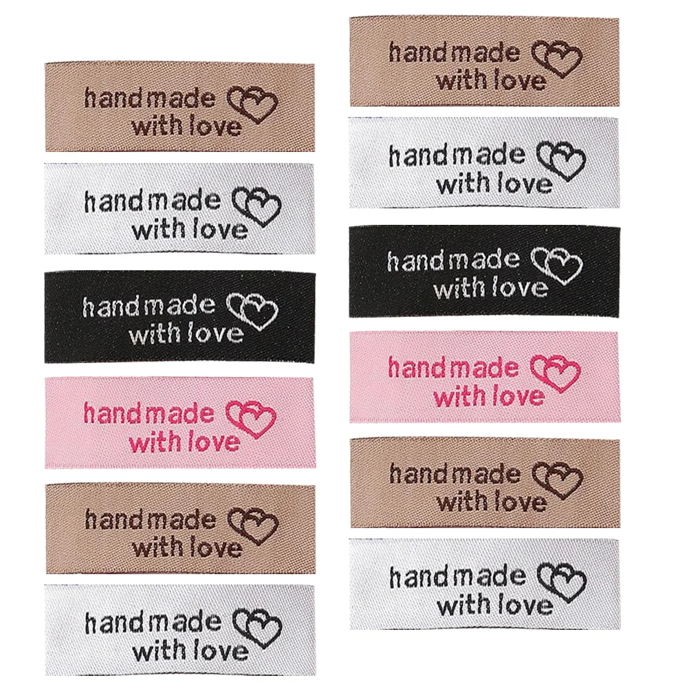 

Labels Tags Sewinglabel Cloth Clothes Love Diy Garments Collar Knitting Tag Crochetwoven Clothing Embossed Making Craft