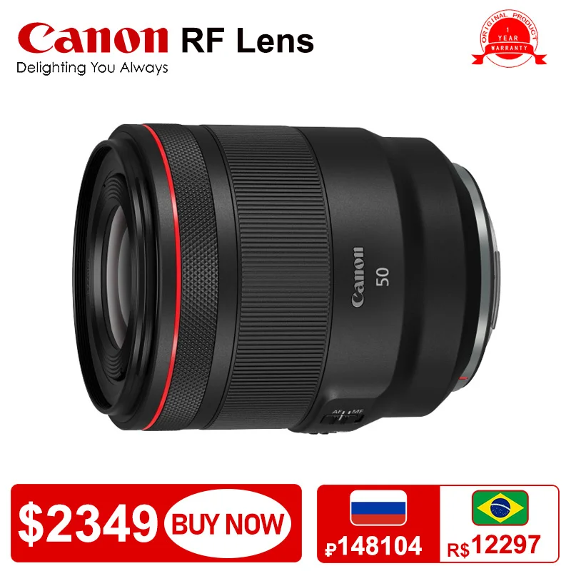 

Canon RF 50 мм F1.2 L USM объектив для Canon RP R R10 R7 R6 R5 беззеркальная камера объектив ПОРТРЕТНАЯ ФОТОГРАФИЯ Большая диафрагма Prime Lente