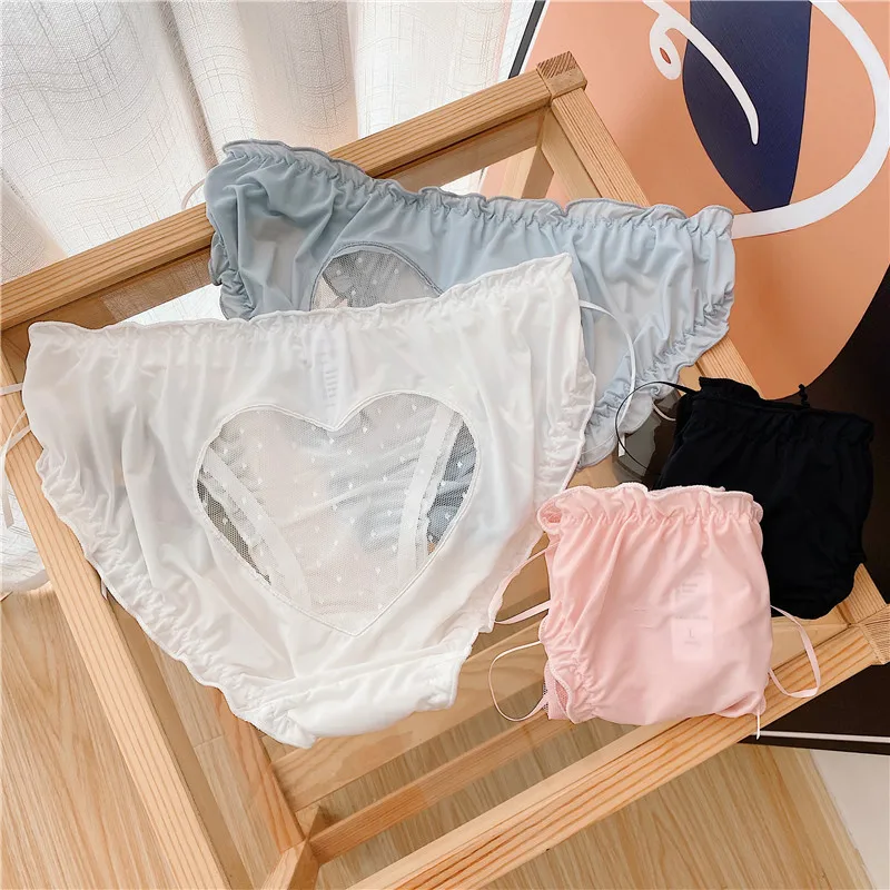 

Lace Women's Panties Hip hollow out design sexy Seamless Underwear Female Silk Briefs Underpants Lady Panty Woman Lingerie 2022