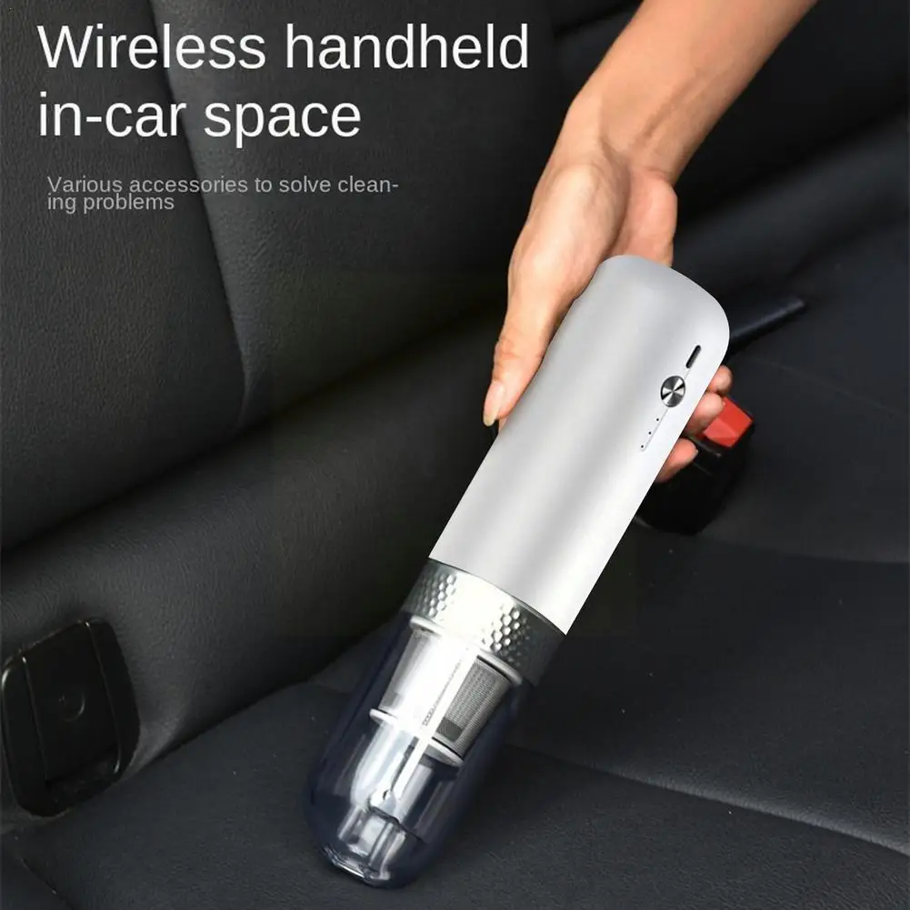 

Портативный Ручной пылесос, 50 Вт, Мощное всасывание, домашнее удобное устройство, двойной сухой перезаряжаемый пылесос для автомобиля, влаж...