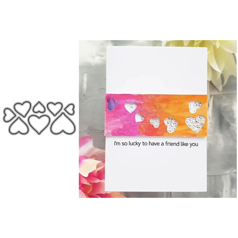 

2023 New Small Love Metal Cutting Dies for Scrapbooking Handmade Mold Cut Stencil DIY Card Make Mould Model Craft Decoration