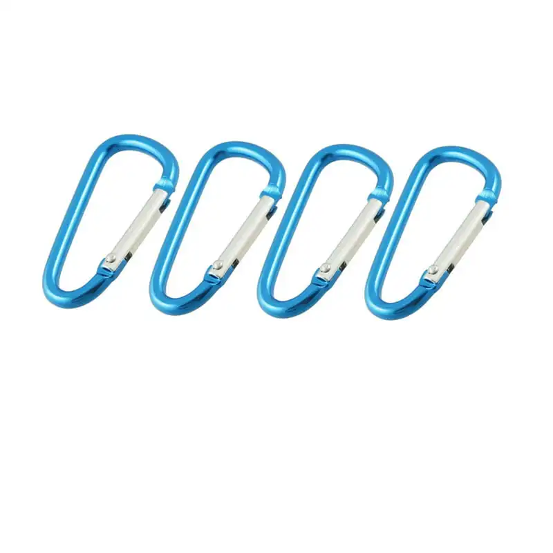

Blue Silver Tone 4.8cm Length Camping Hiking Carabiners Clips