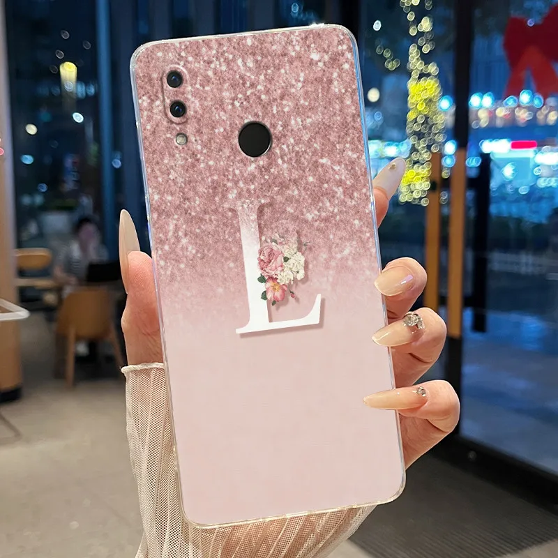 Фото Чехол для Honor Play COR-L29 COR-L09, прозрачный силиконовый, роскошный, элегантный, с надписью, мягкий чехол из ТПУ для HonorPlay. №5