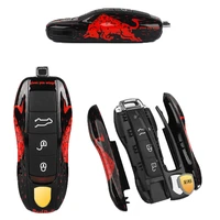 car key shell for porsche cayenne 718 palamela macan car remote control key cover decoration accessories