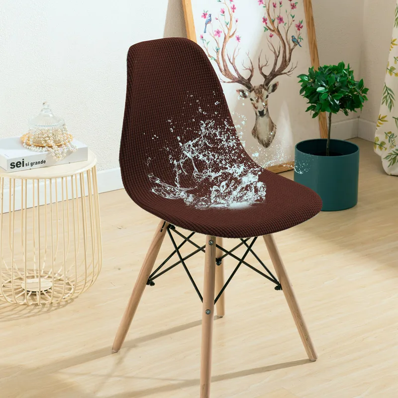 

Modern Waterproof Dining Room Chair Covers Slipcovers Set of 1 2 4 6 Shell Chair Cover for Kitchen Armless Chair seat Cover