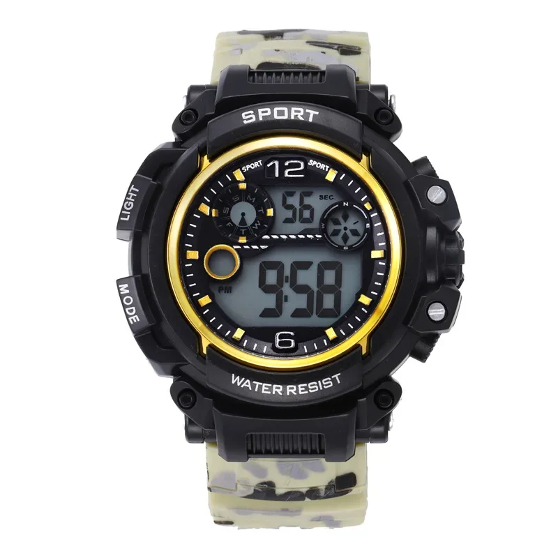 Мужские спортивные электронные часы для подростков повседневные Модные