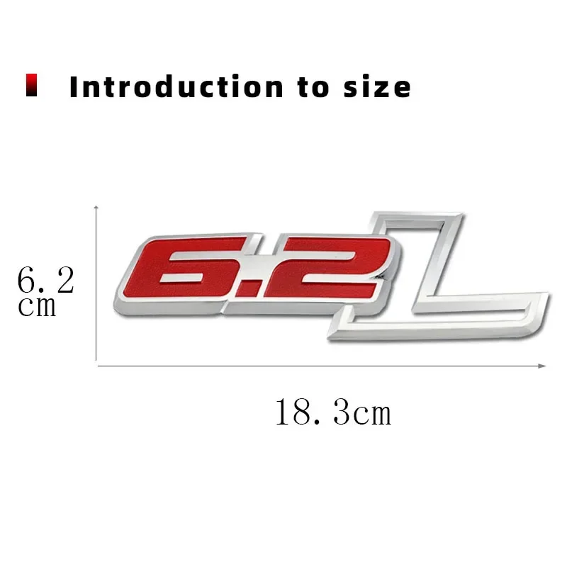 3D наклейки на автомобиль эмблема 6 2 л логотип для Ford F150 Hummer H2 Chevrolet C7 Camaro Mercedes Dodge