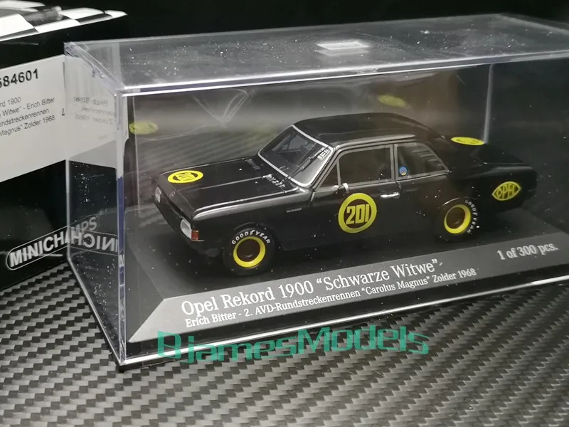 

Opel реккорд 1900 #201 черный гоночный 1/43 Minichamps коллекция точек орнамент подарок
