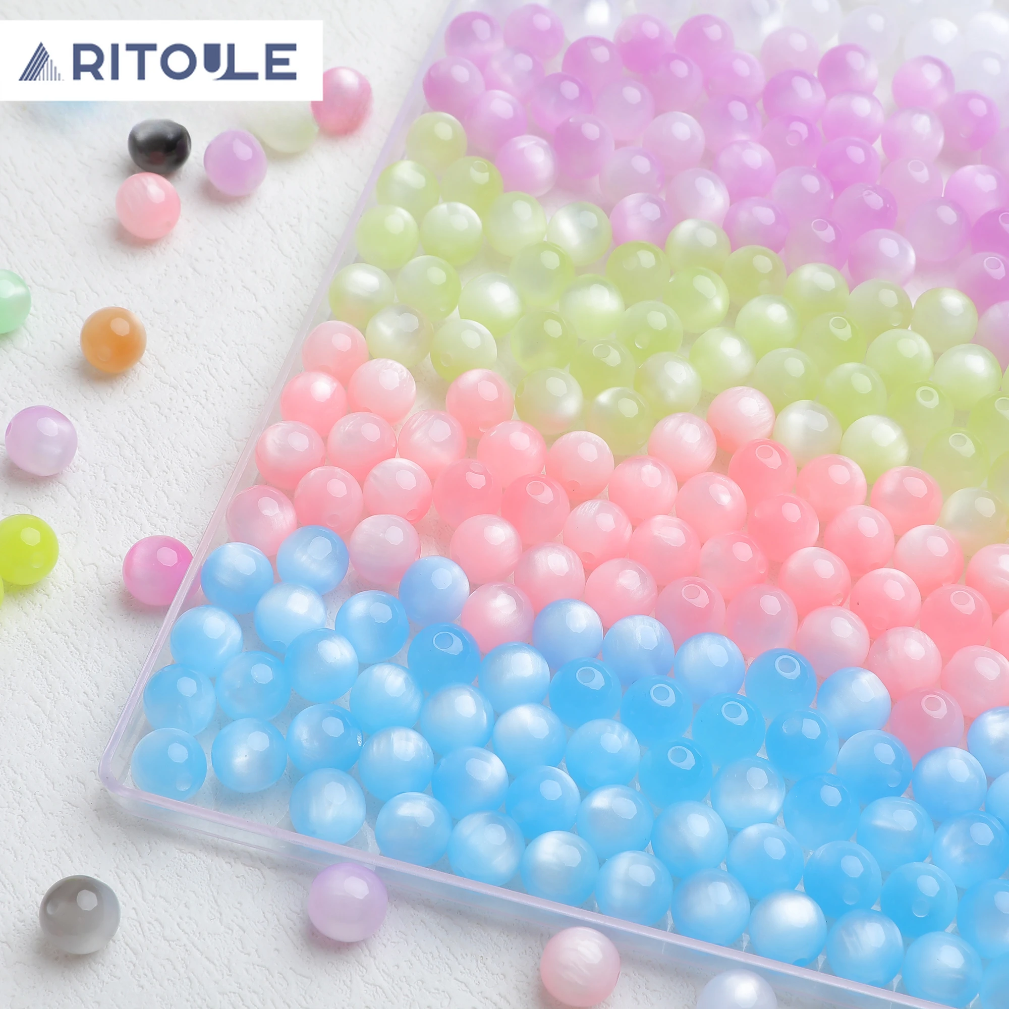 

30 Dreamy Cat Eye Ball Beads DIY Handmade Jewelry Bracelet Necklace Accessories Materials beads for jewelry making cabochon