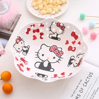 hello kitty cartoon kitchen draining fruit plate cute fruit and vegetable basin coffee table fruit basket snack plate