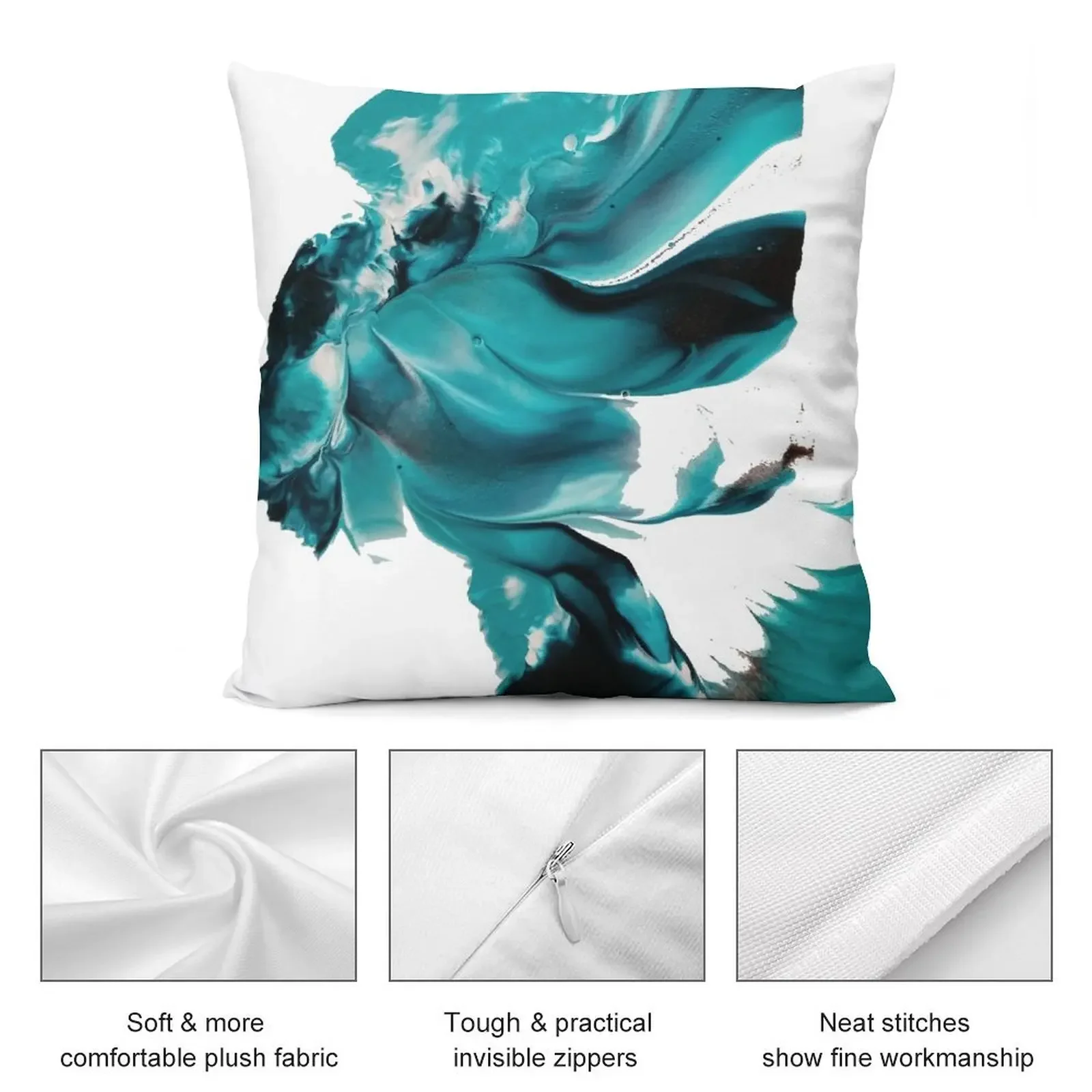 Бирюзовая декоративная подушка Daydream чехол для дивана новогодняя рождественская