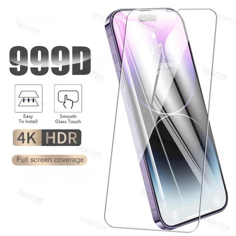 

Закаленное защитное стекло 9H для Apple iPhone 14 Plus 13 mini 12 11 Pro Max X XR XS Max