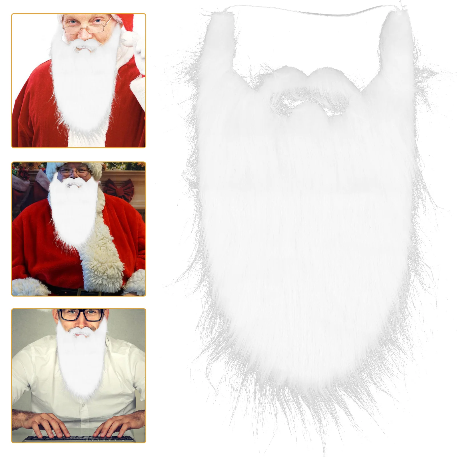 

Christmas Party Favors Beard Clothing Santa Claus Accessories Beards Stage Props