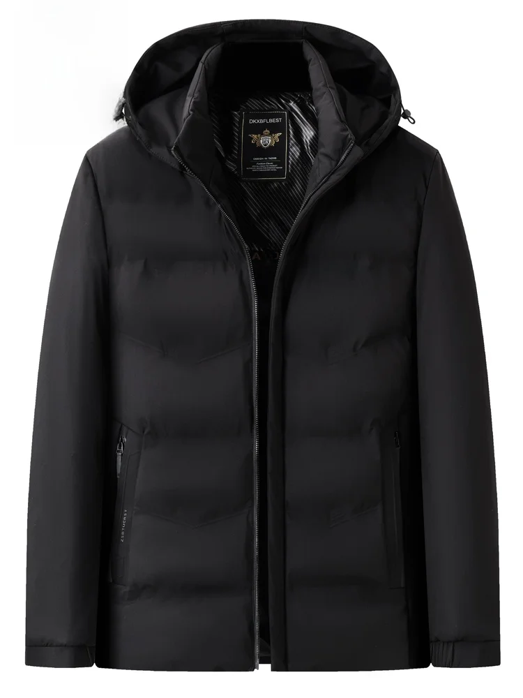 Мужское свободное пальто с хлопковой подкладкой Дятел зимняя мужская пуховая