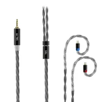 TRI Wolfram 4 Core OFC Shielding Pure Silver Upgrade Earphone Cable MMCX/2PIN/QDC For TRI I3 Pro Headphone Earbuds Headset IEMs