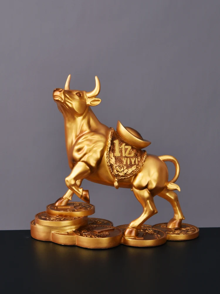 

Ox Turns Heaven and Earth Lucky Money Ox Ornaments Wealth Taurus Zodiac Ox New Year Fortune Mascot Gift