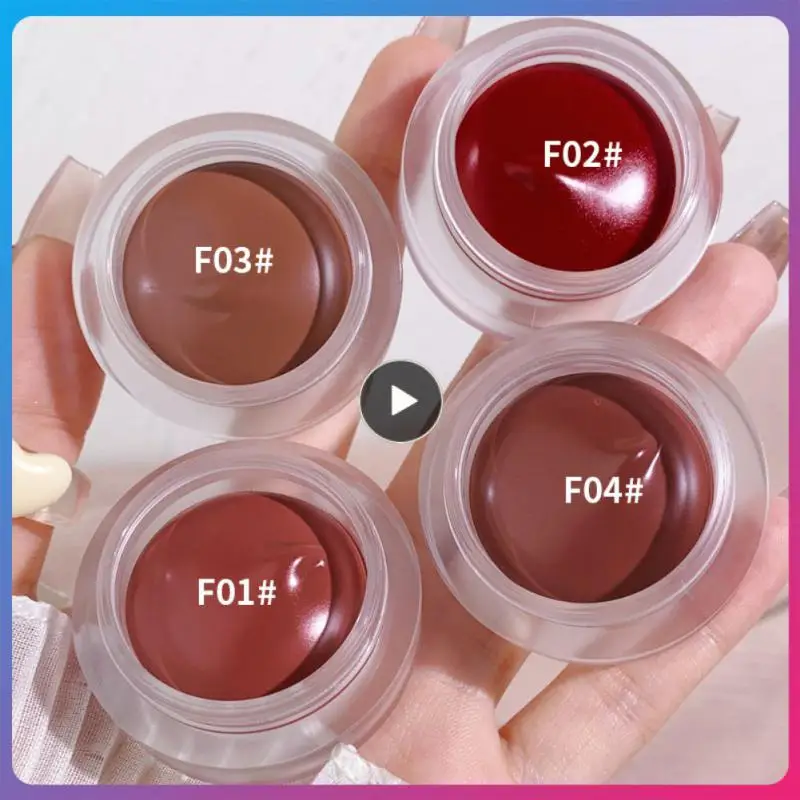 

Velvet Matte Lipstick Lip Mud Pigment Moisturizing Lip Gloss 4 Colors Cheek Rouge Lip Tint Mud Beauty Cosmetics Face Blush