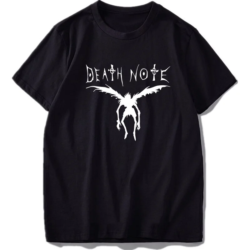 

Japanese Anime DEATH NOTE T Shirt Men Women Fashion Graphic T-shirts Kids Boy Girl Hip Hop Tops Tees Manga Camiseta Homme Summer