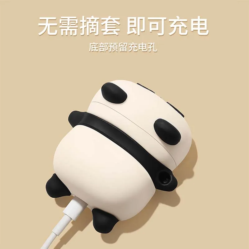 Силиконовый защитный чехол Milo Lying Panda для AirPods 4/Pro 1/2/3