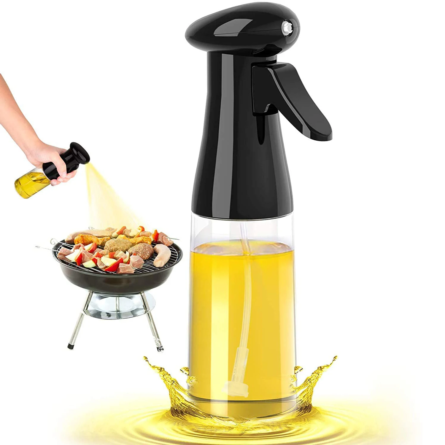 Bouteille d'huile de cuisine de 210ml  vaporisateur d'huile de cuisson  brumisateur de vinaigre