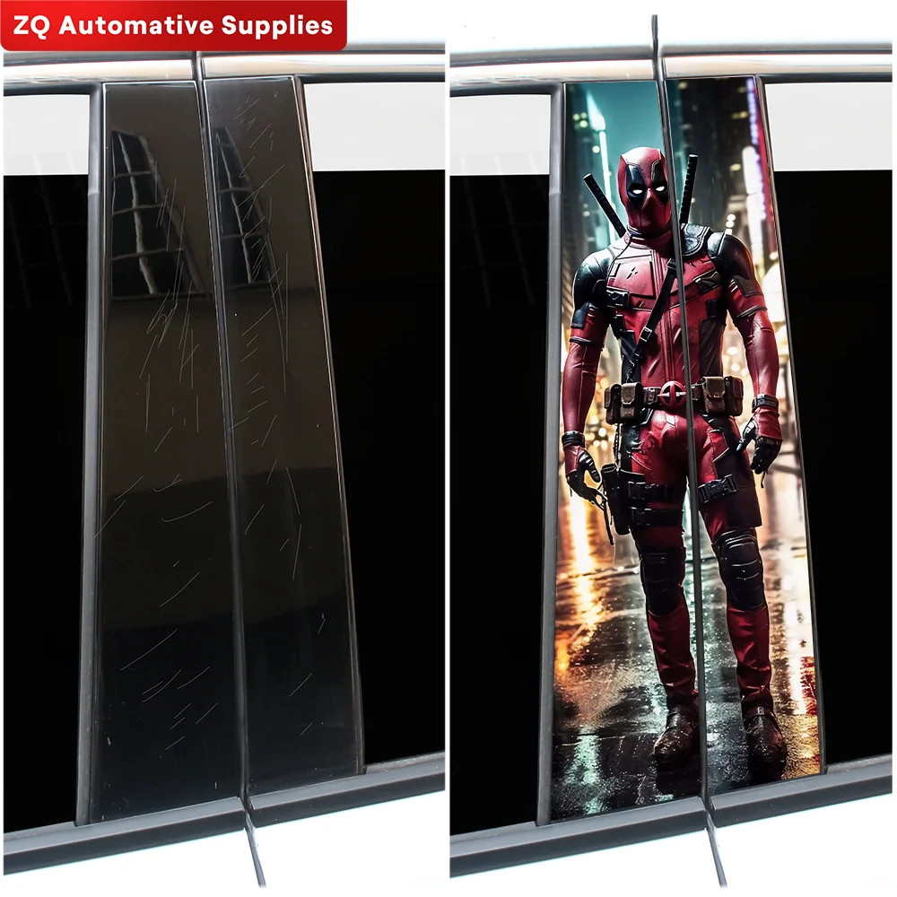 Аниме самурай автомобильные наклейки забавные авто B столб водостойкое