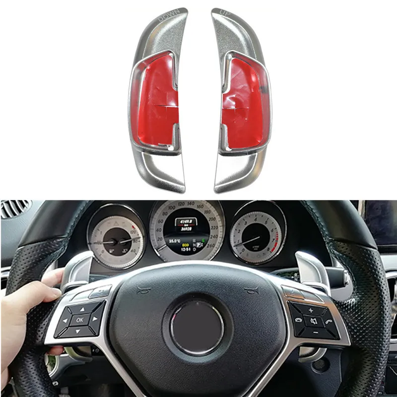 

Удлинитель переключения передач для руля автомобиля Benz A45, CLA45, C63, S63, GLA45, AMG, 2 шт.