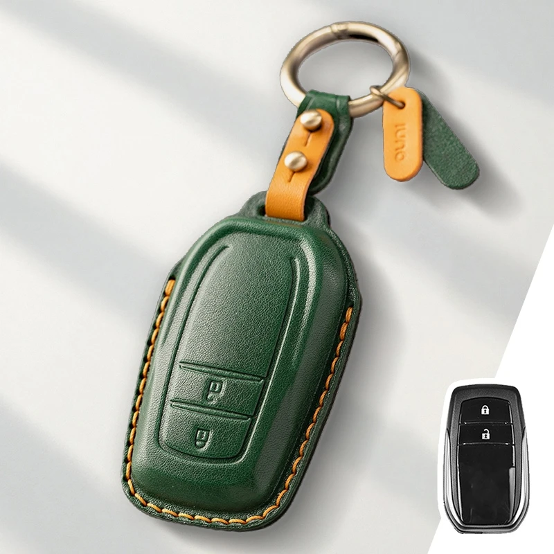 

Защитный чехол из натуральной кожи для ключей Toyota Domineering Reiz Rav4 Cruiser Crown, чехол для ключей, брелок