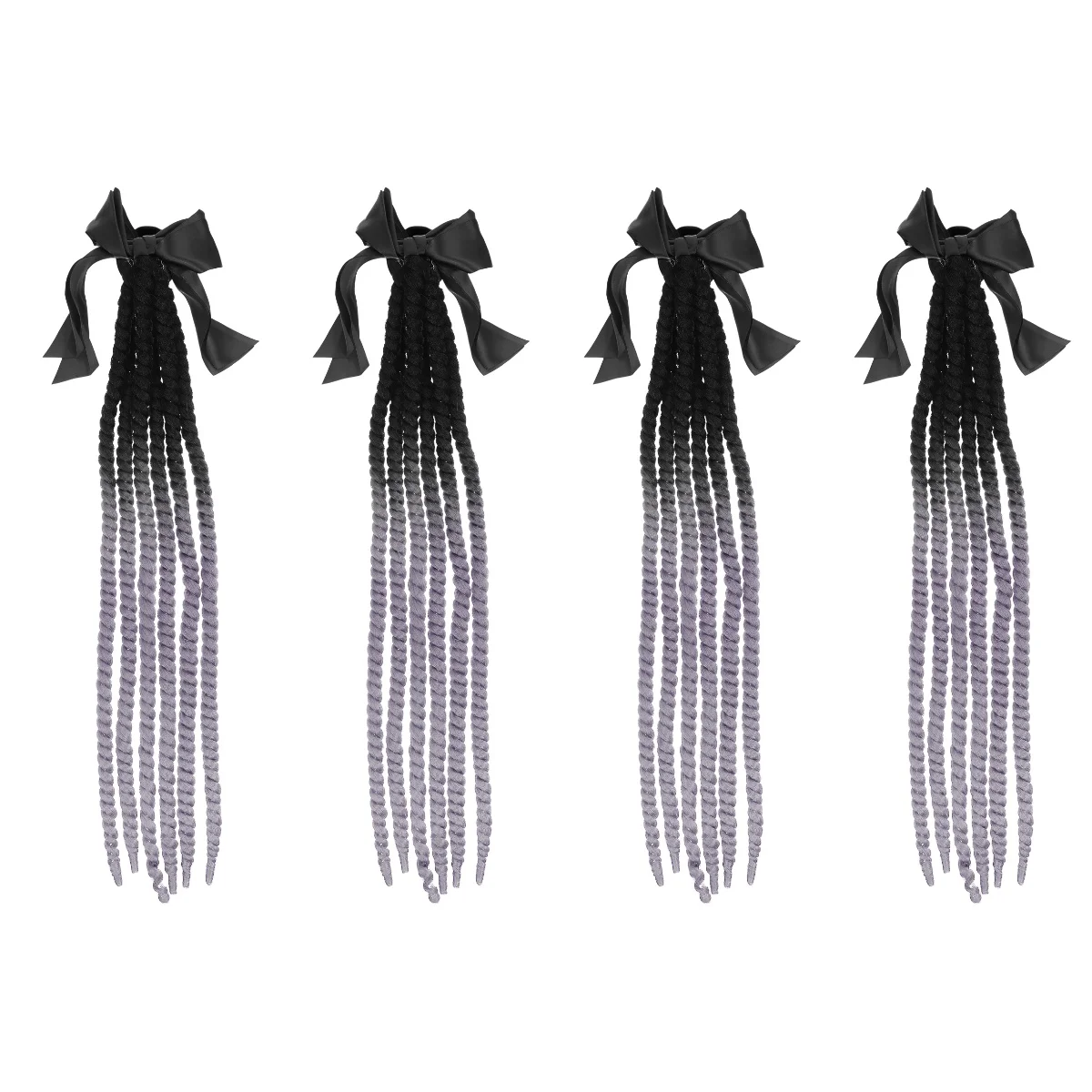 

4 Braid Decor Motorcycle Ponytail Riding