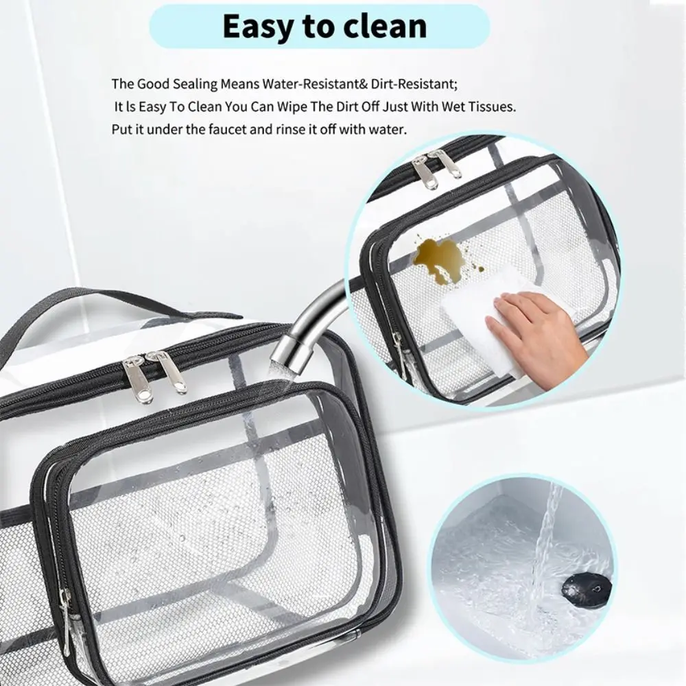 Новая дорожная сумка из ПВХ водонепроницаемая прозрачная для покупок