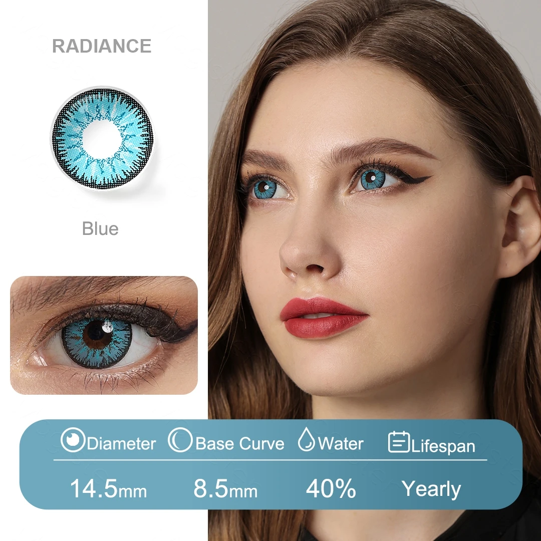 color contact lenses for eyes 1 pair cosplay colorful contact lenses anime lenses blue red brown eye contacts with color free global shipping