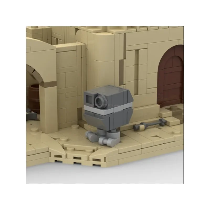 MOC Space Battle Tatooine Модульный Здание Eisley Жилая Хижина 1919 деталей