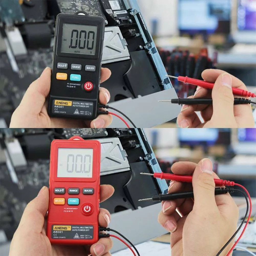 

Clamp Meter Digital AC Multimeter 1999 Counts 3V CR2032 ABS Auto/Manual